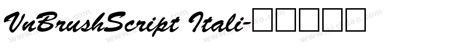 VnBrushScript Itali字体转换